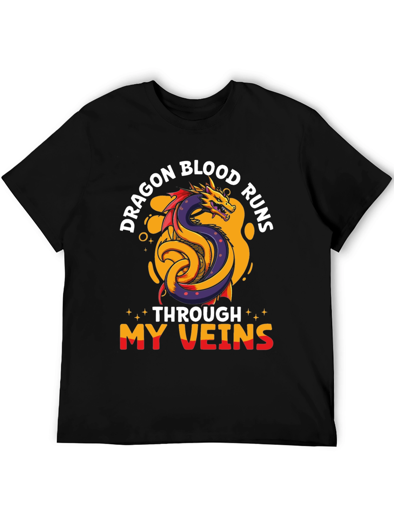 Dragon Blood Runs Through My Veins Graphic T-Shirt