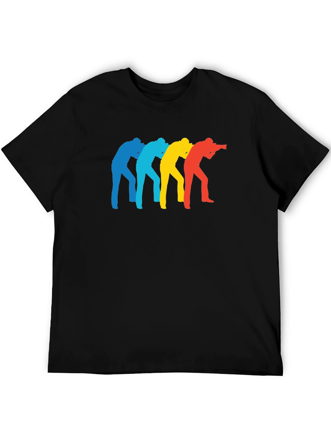 Retro Photographer Silhouette Black T-Shirt
