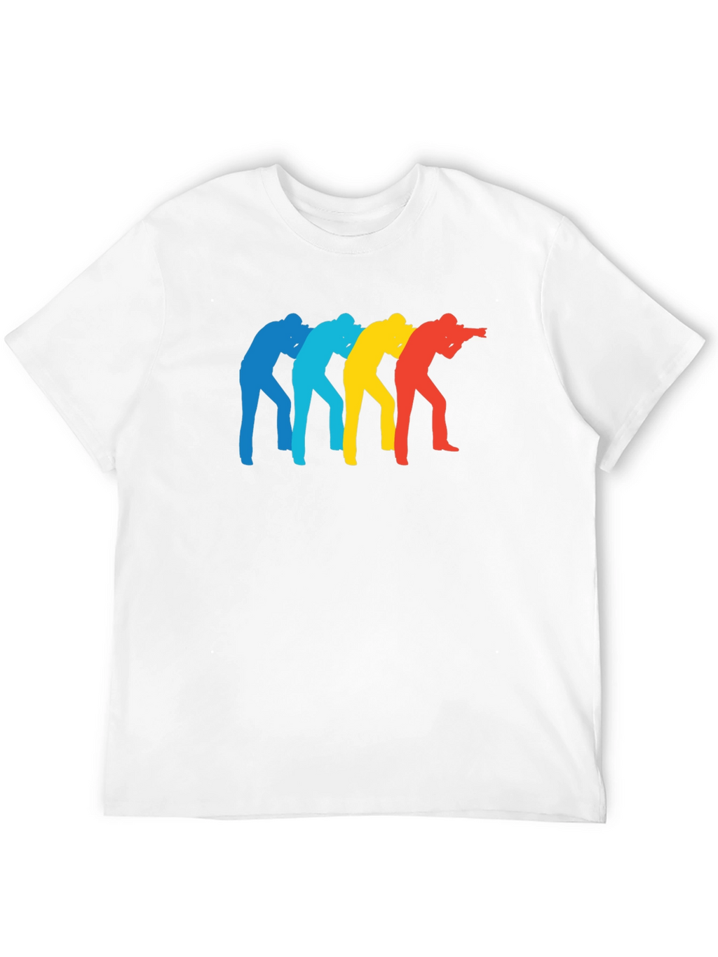Retro Photographer Silhouette Black T-Shirt