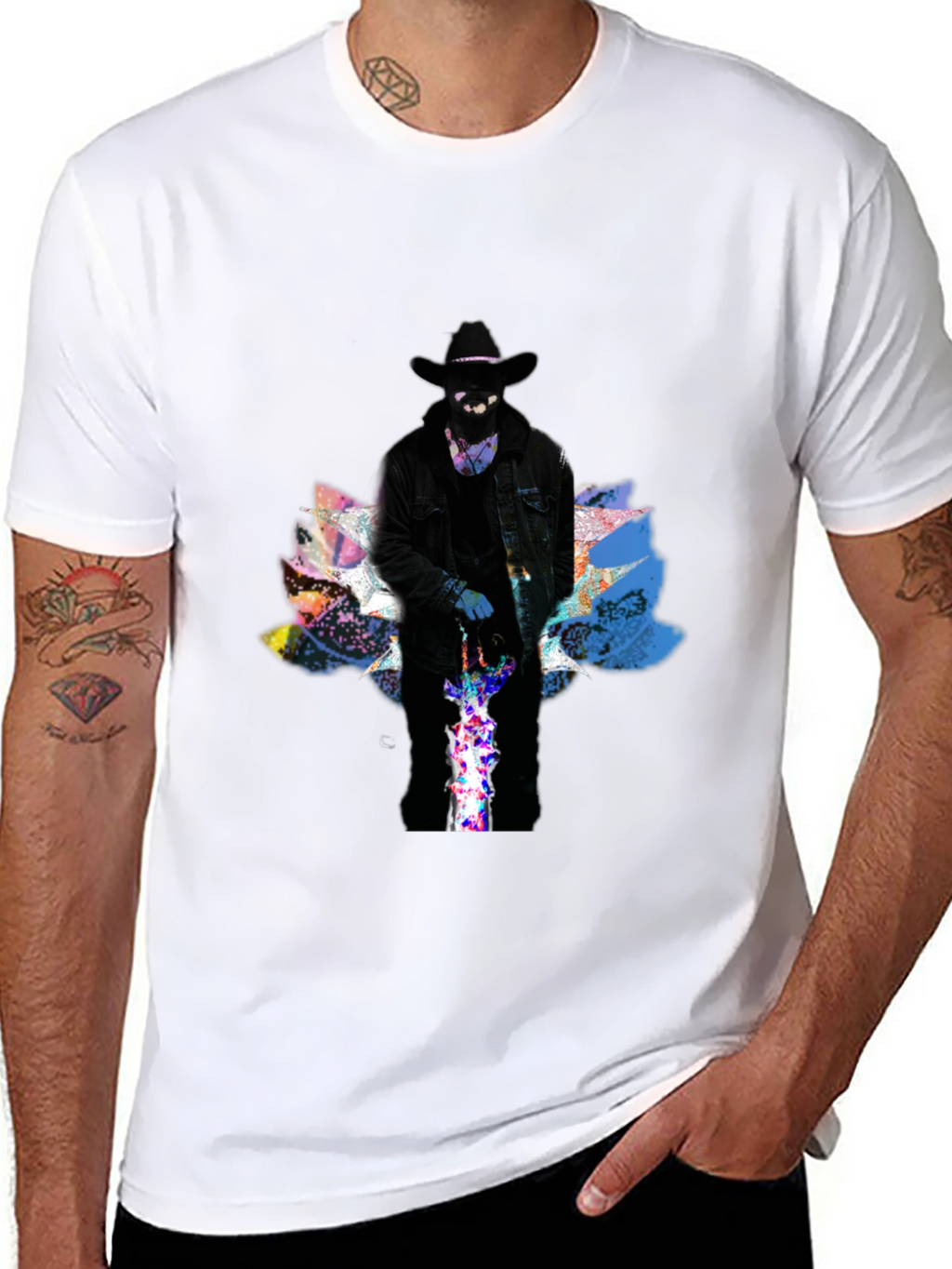 Mystic Cowboy Graphic Tee - Black