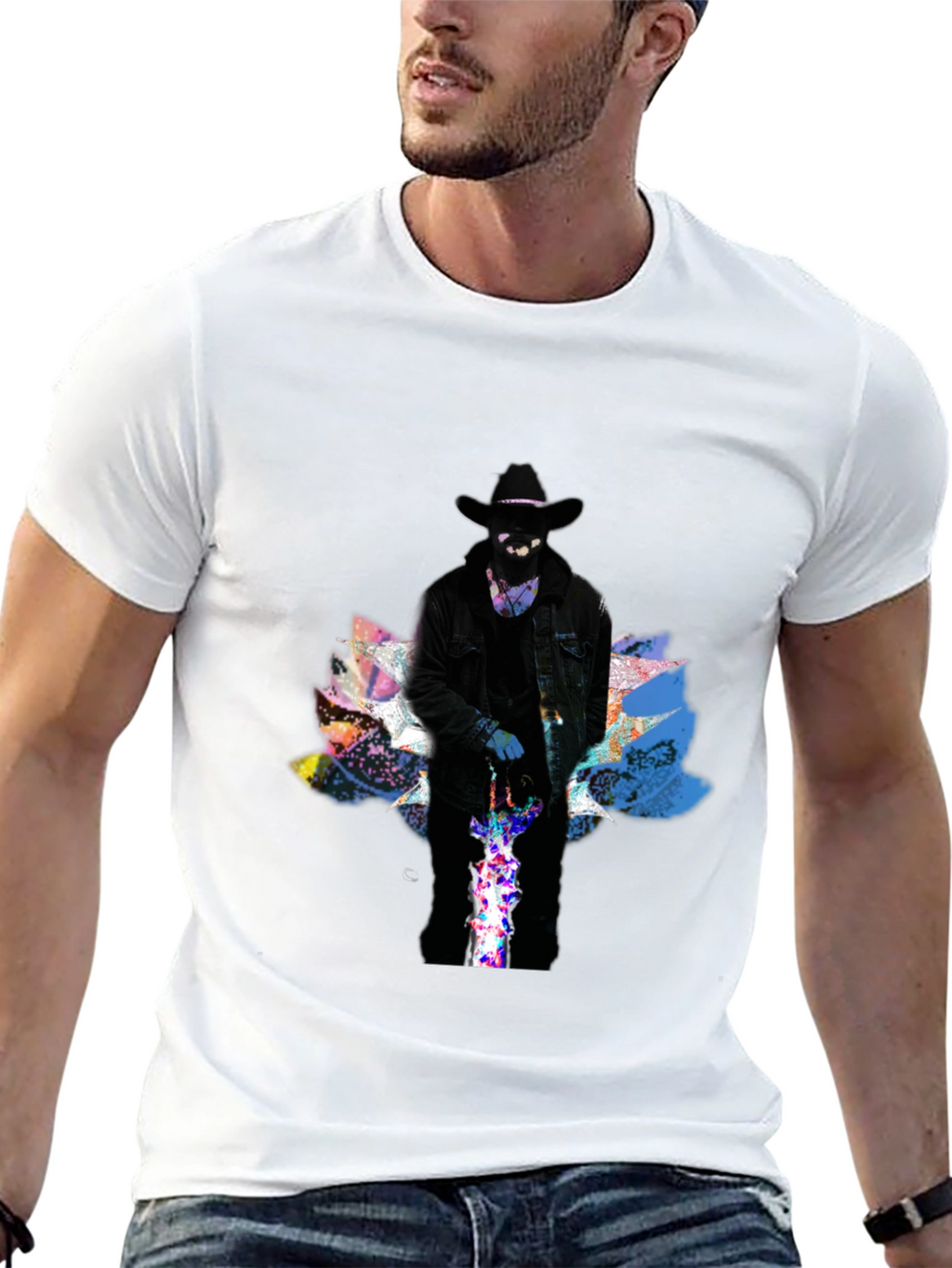 Mystic Cowboy Graphic Tee - Black