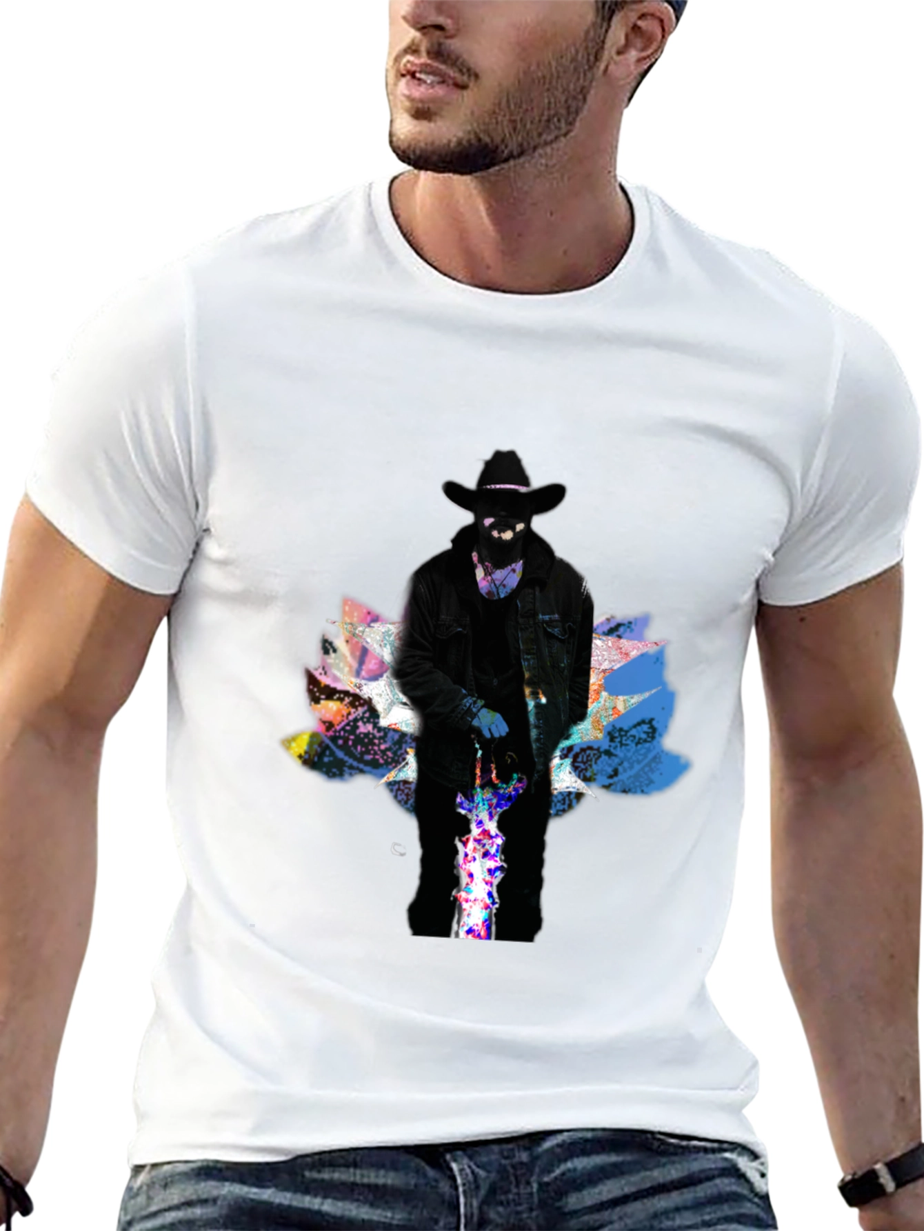 Mystic Cowboy Graphic Tee - Black