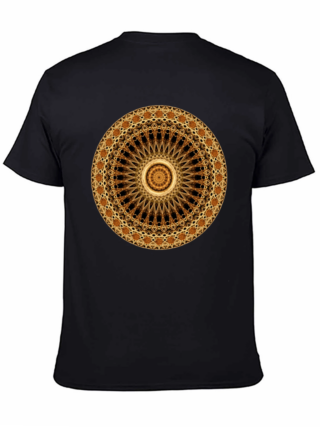 Mandala Graphic Print Black T-Shirt