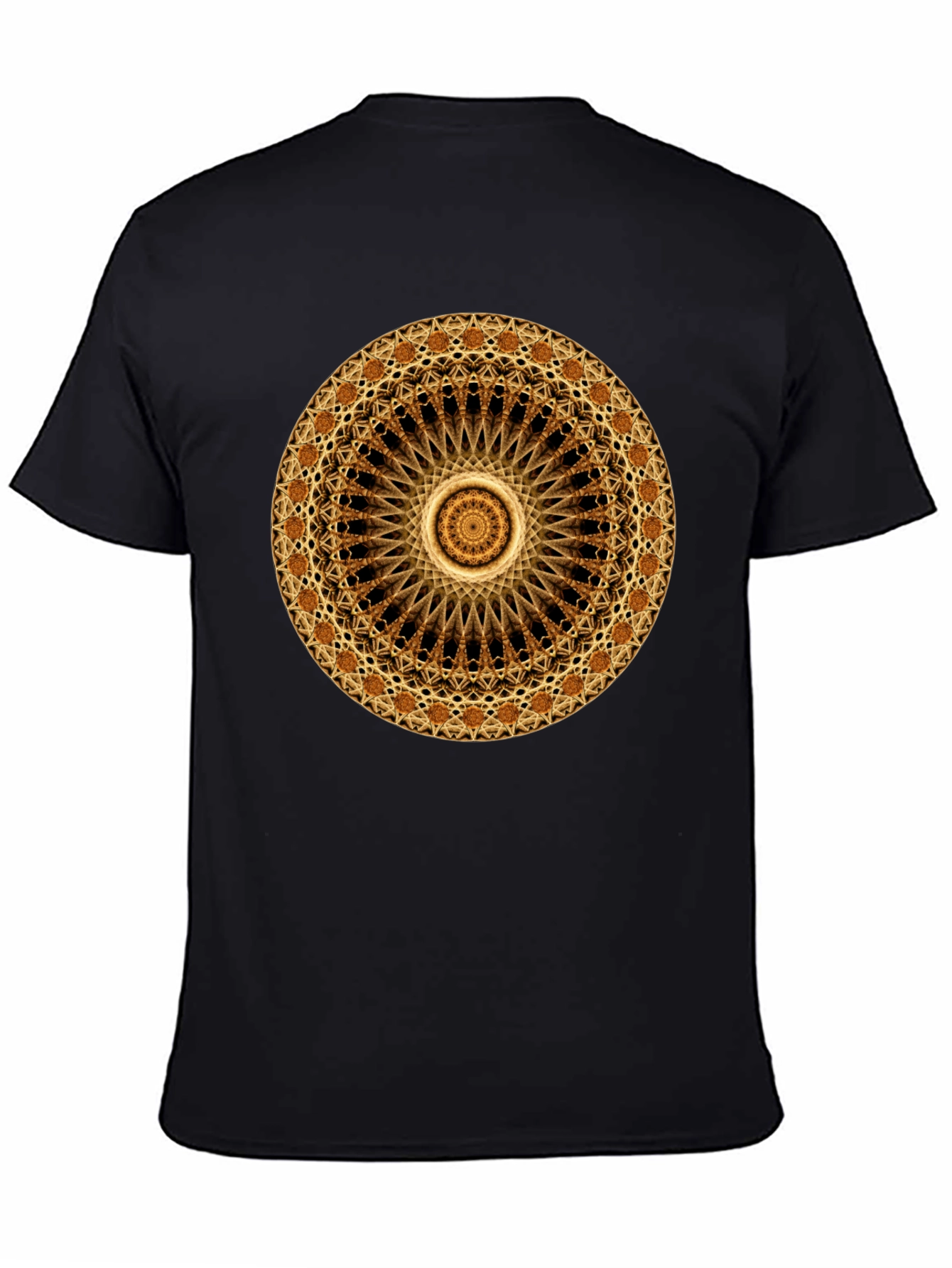 Mandala Graphic Print Black T-Shirt