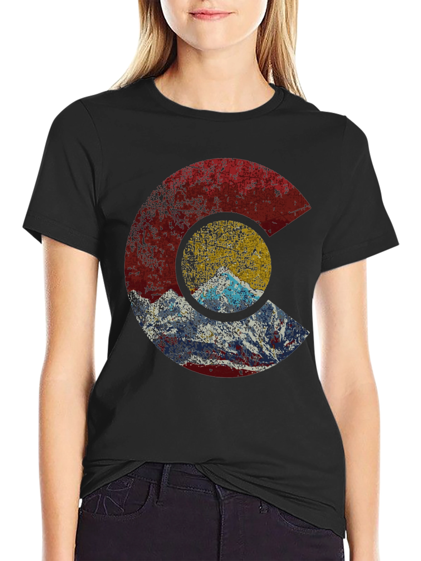 Colorado Flag Graphic Tee - Vintage Style
