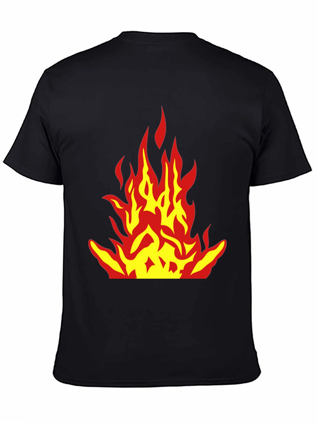 Flame Graphic Black T-Shirt - Bold Design
