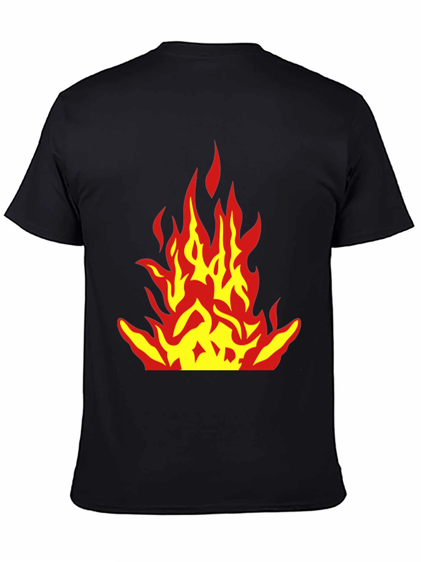 Flame Graphic Black T-Shirt - Bold Design