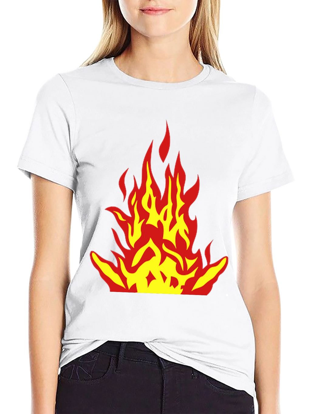 Flame Graphic Black T-Shirt - Bold Design