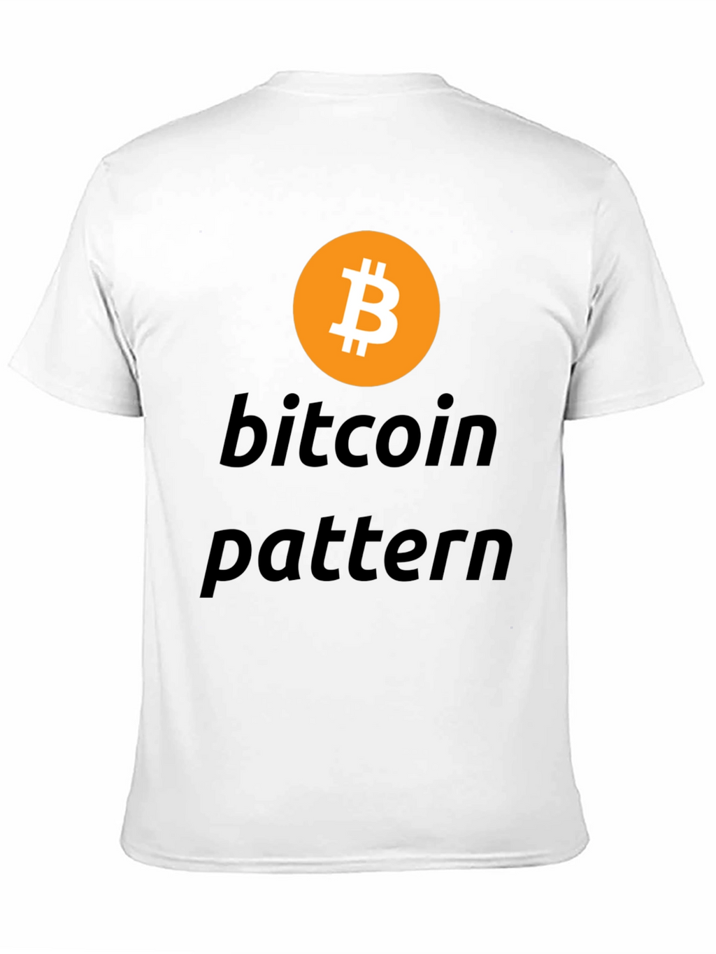 Bitcoin Pattern Black T-Shirt