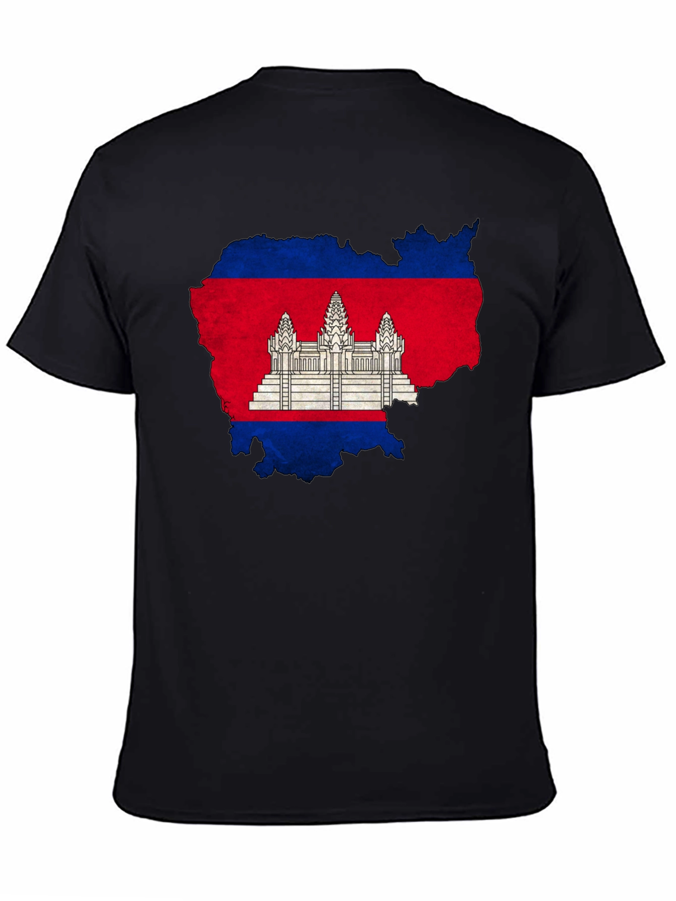 Cambodia Flag Map Graphic T-Shirt