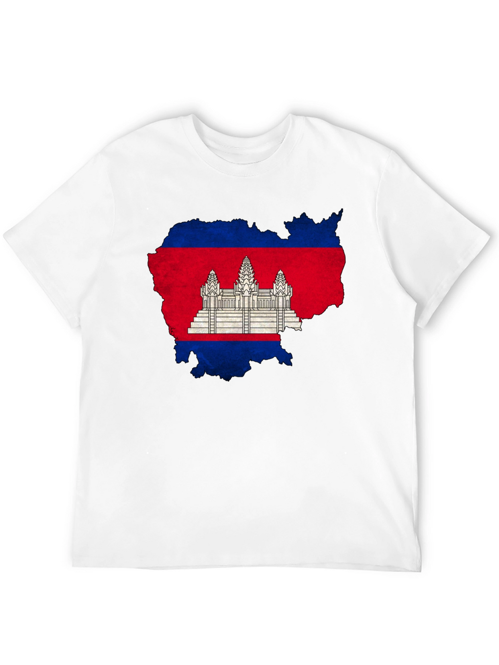 Cambodia Flag Map Graphic T-Shirt