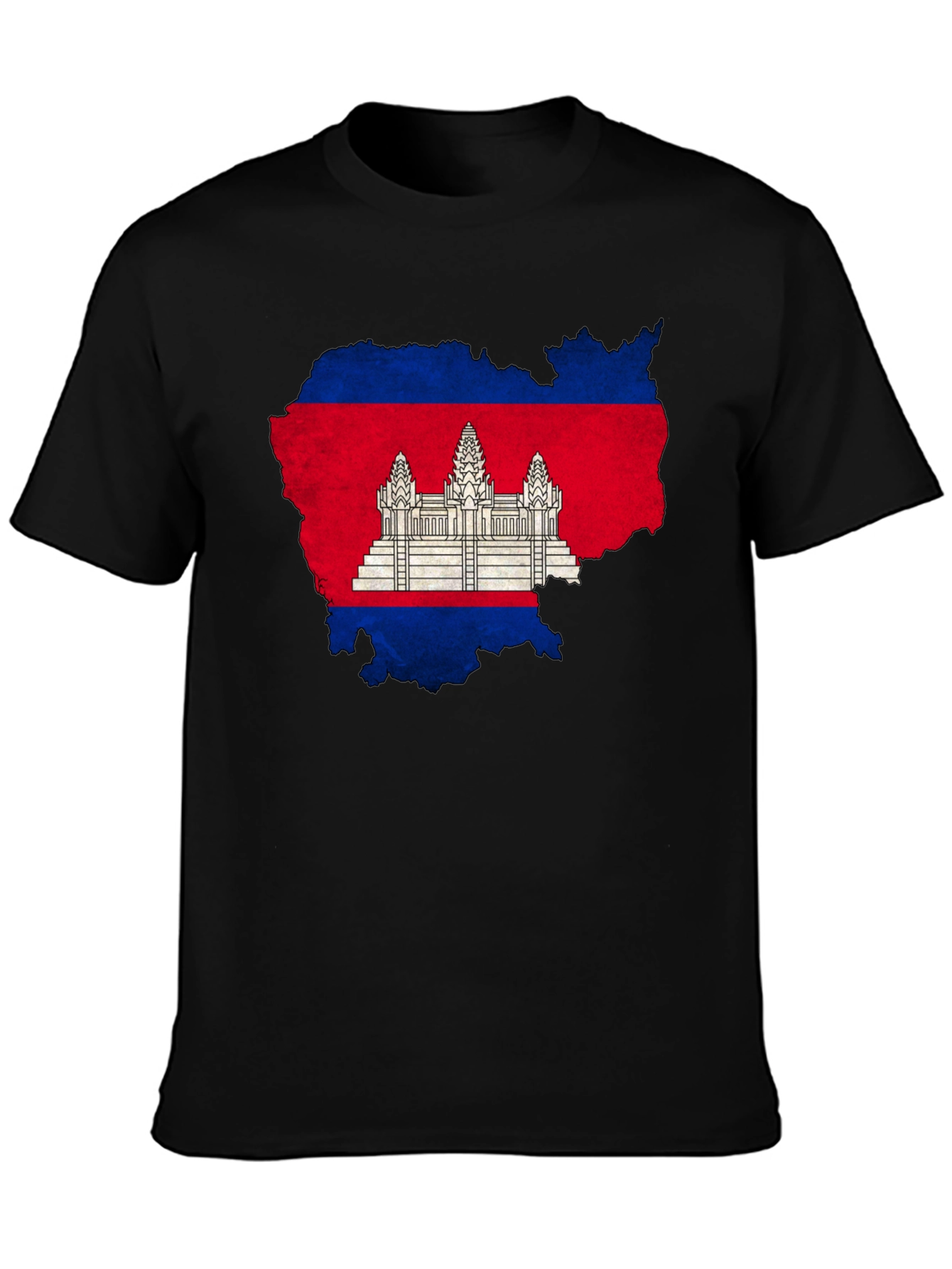 Cambodia Flag Map Graphic T-Shirt