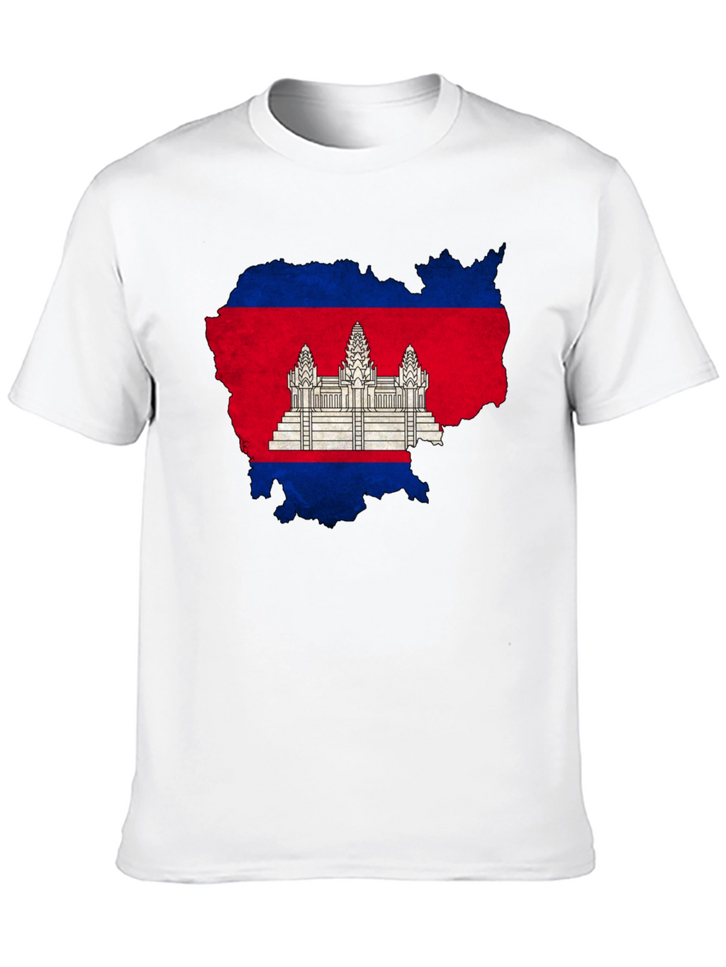 Cambodia Flag Map Graphic T-Shirt