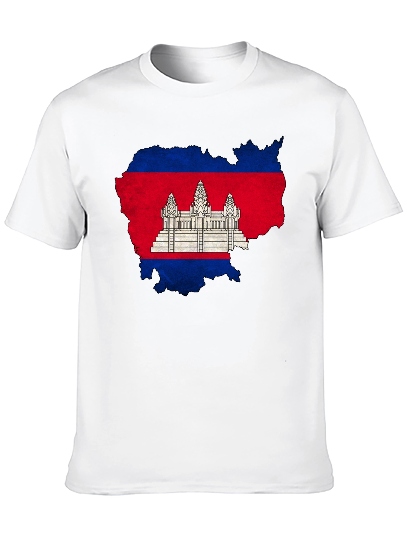 Cambodia Flag Map Graphic T-Shirt