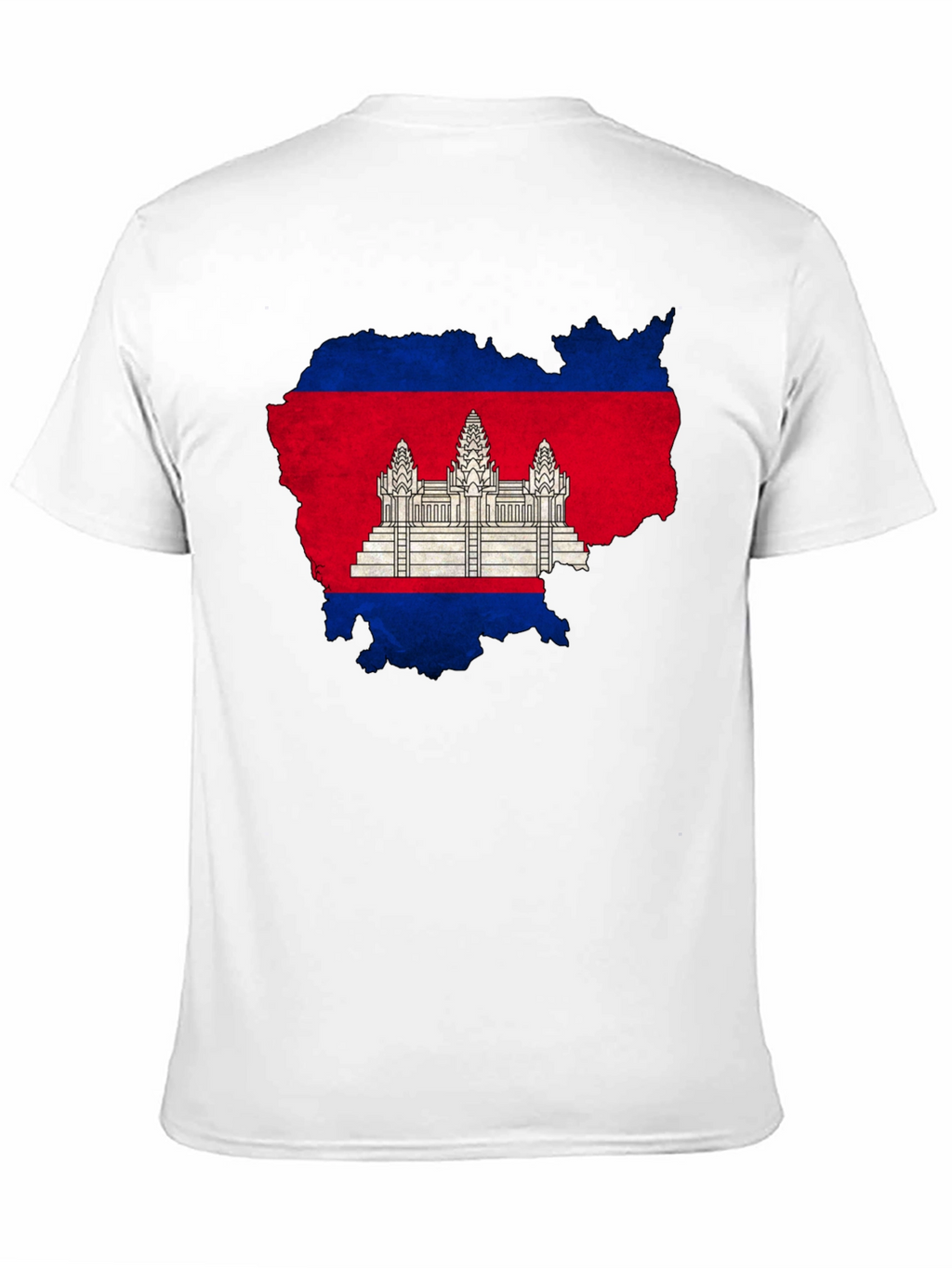 Cambodia Flag Map Graphic T-Shirt
