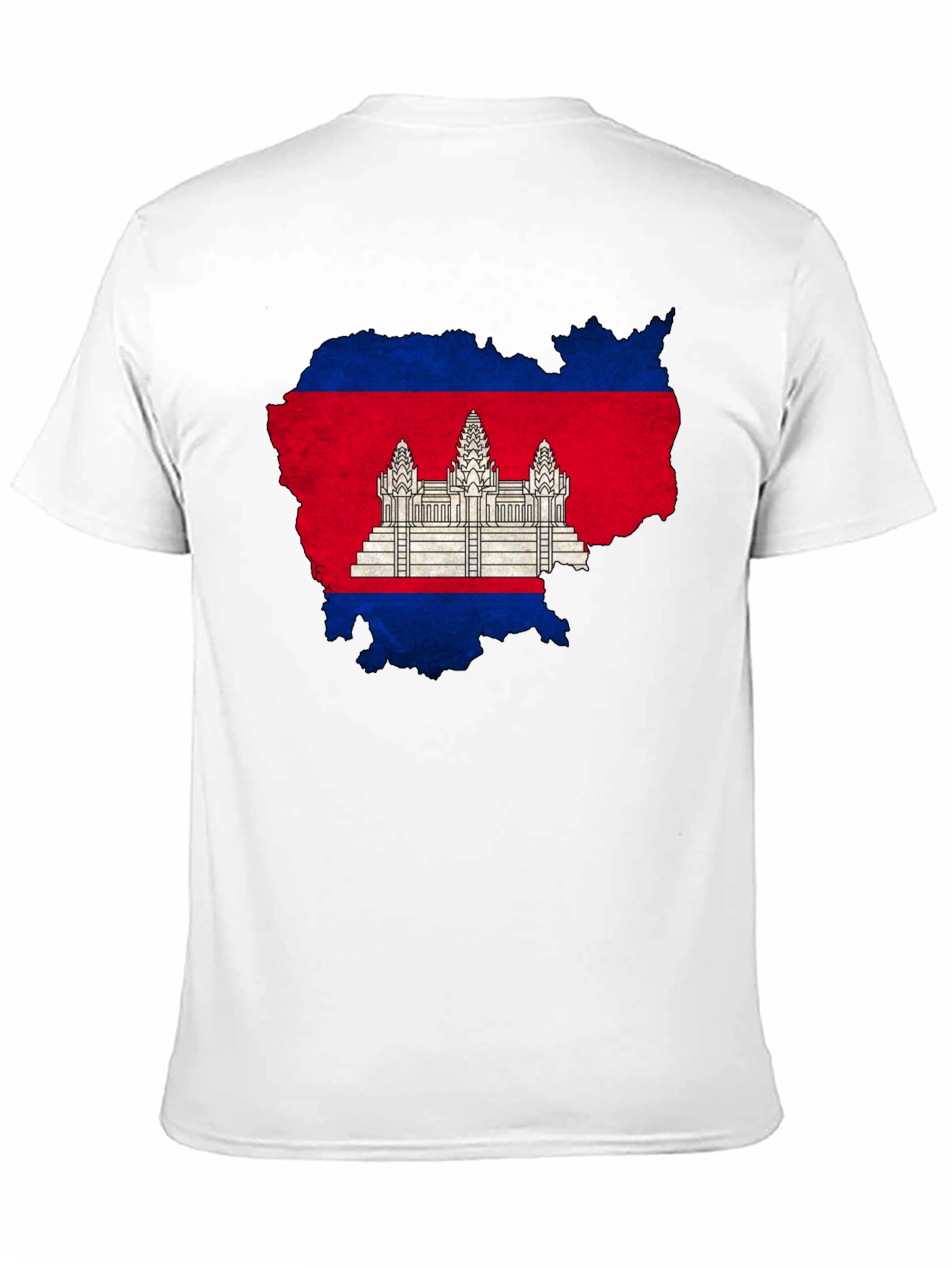 Cambodia Flag Map Graphic T-Shirt