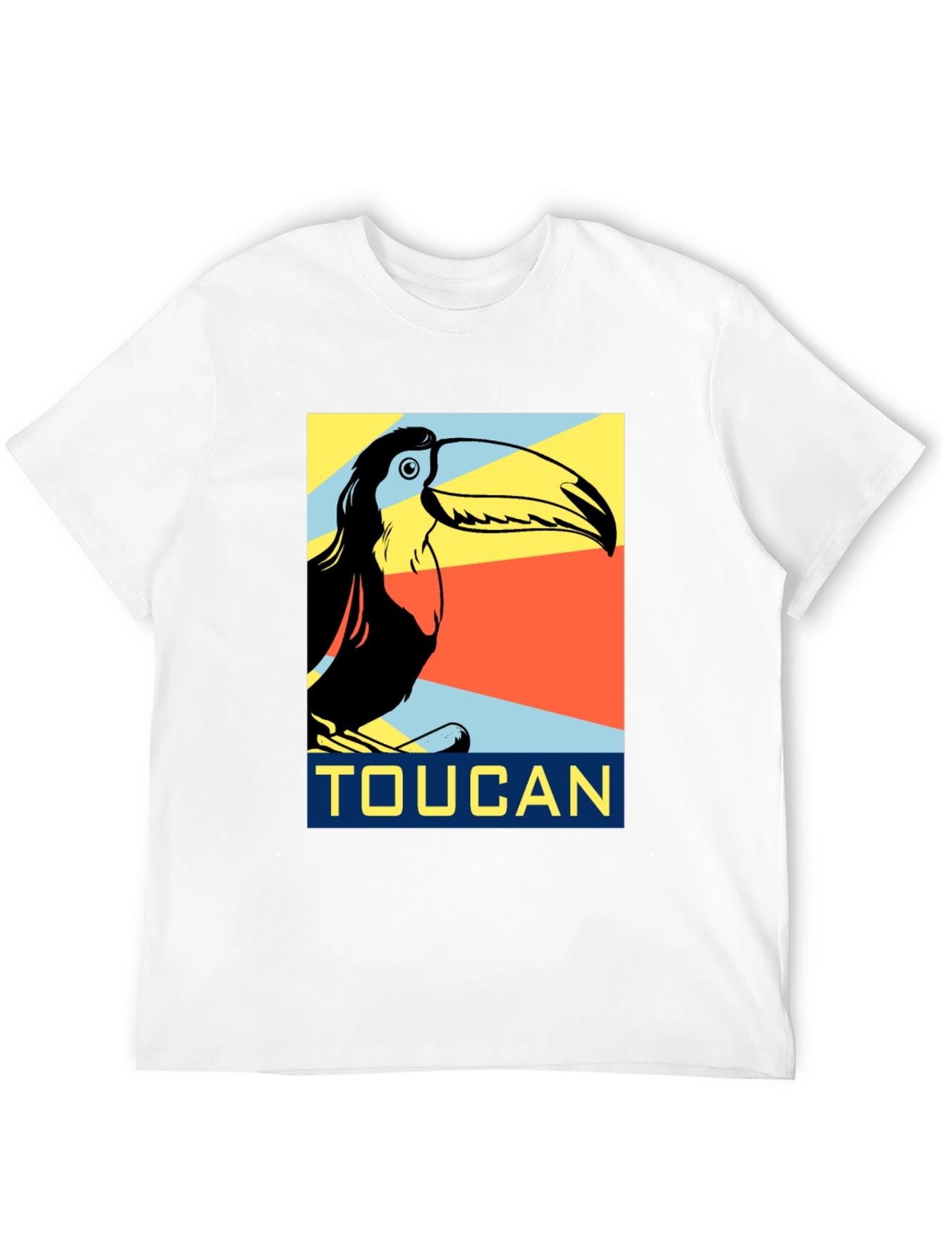 Toucan Graphic Print Black T-Shirt