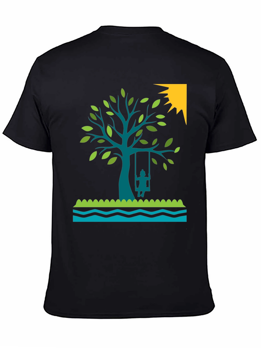 Tree Swing Graphic Tee - Nature Lovers Shirt