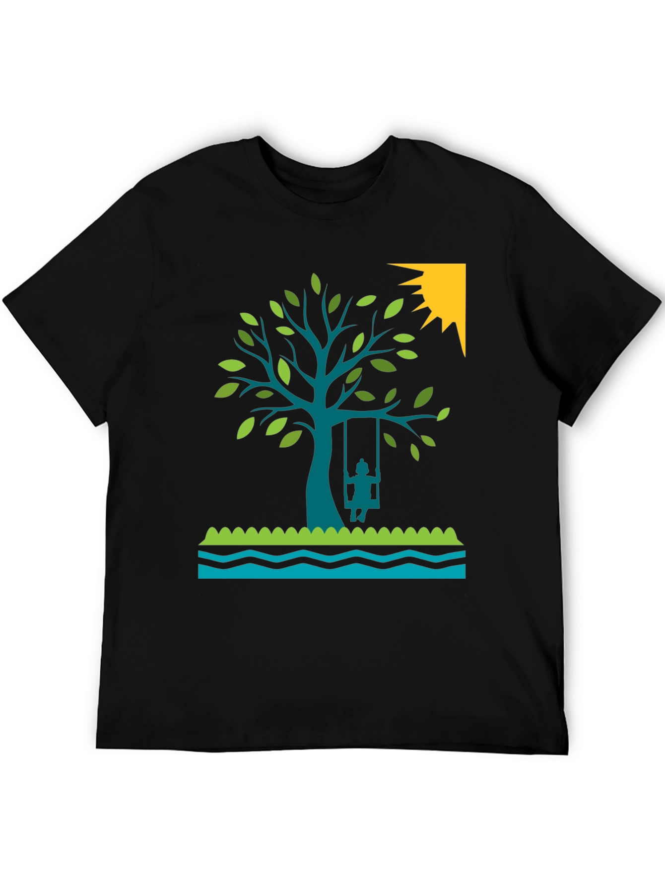 Tree Swing Graphic Tee - Nature Lovers Shirt