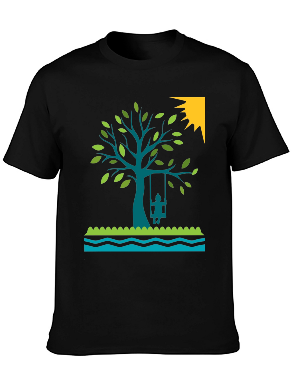 Tree Swing Graphic Tee - Nature Lovers Shirt