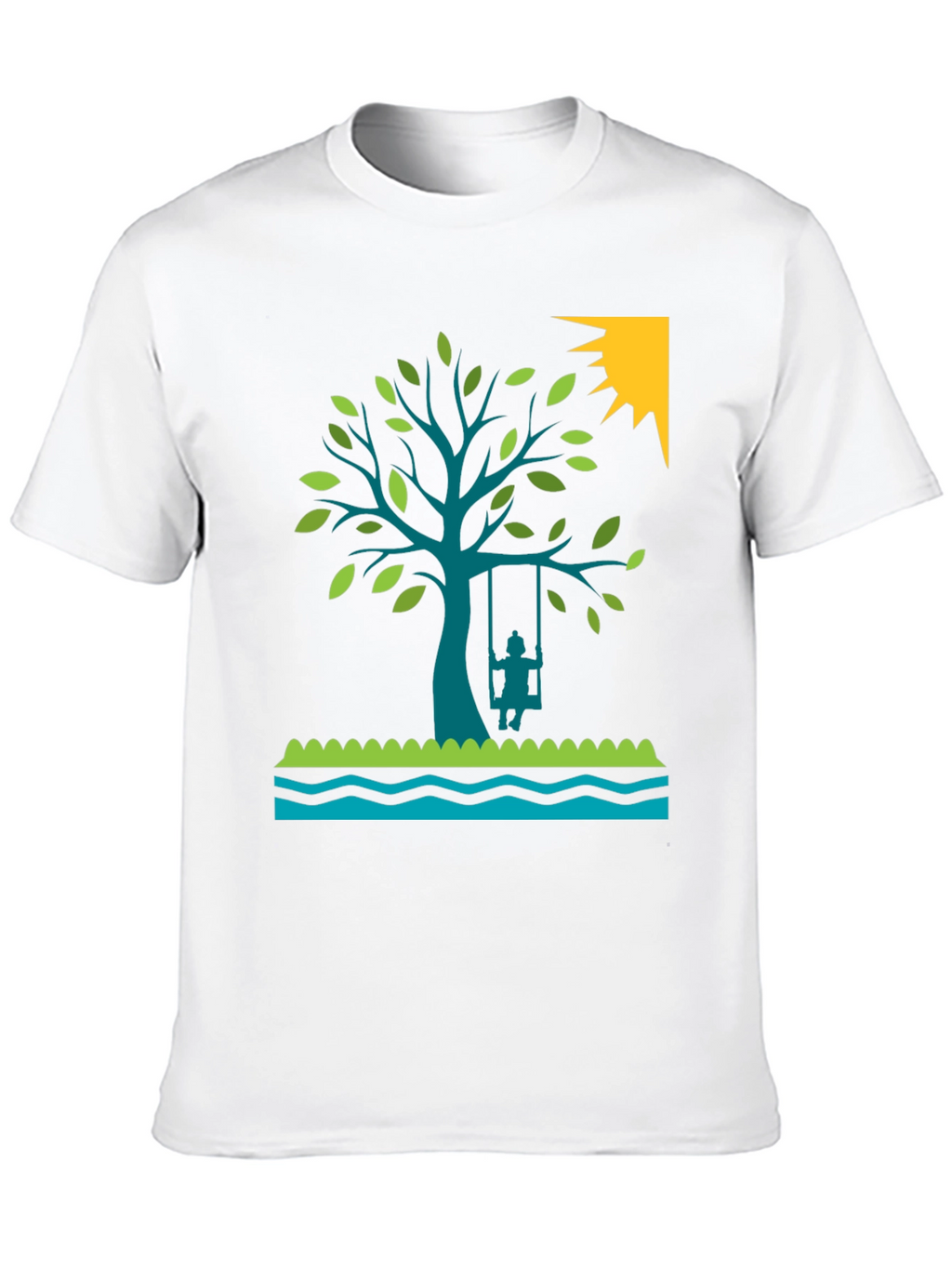 Tree Swing Graphic Tee - Nature Lovers Shirt