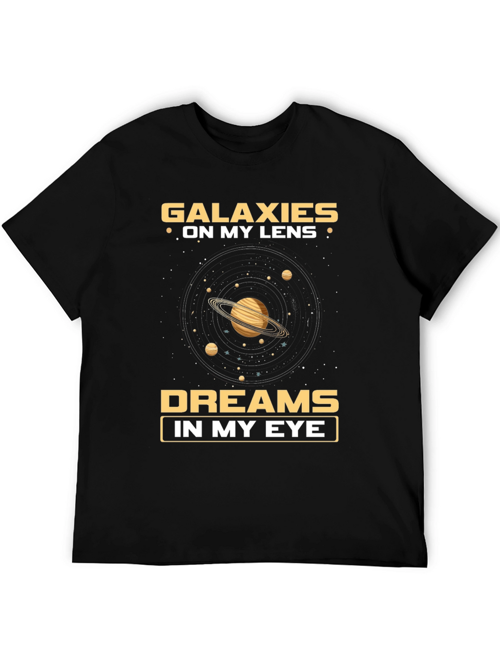 Galaxies on My Lens Graphic T-Shirt