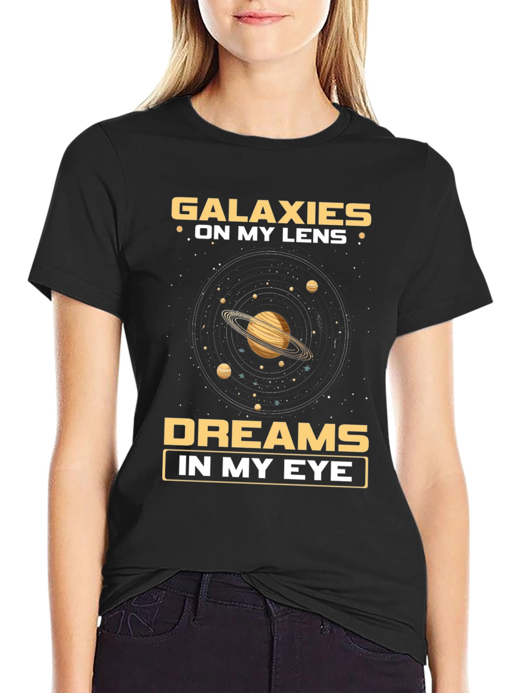 Galaxies on My Lens Graphic T-Shirt