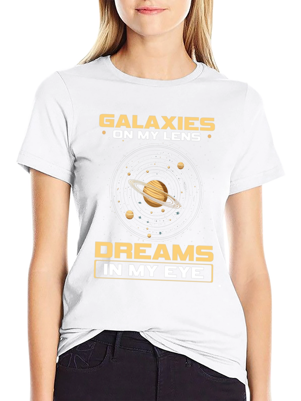 Galaxies on My Lens Graphic T-Shirt