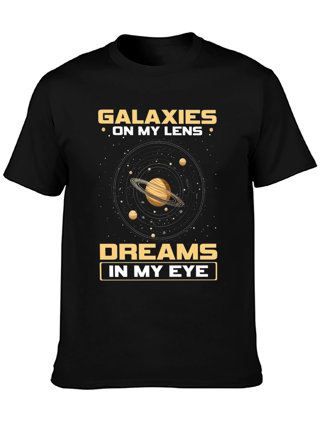 Galaxies on My Lens Graphic T-Shirt