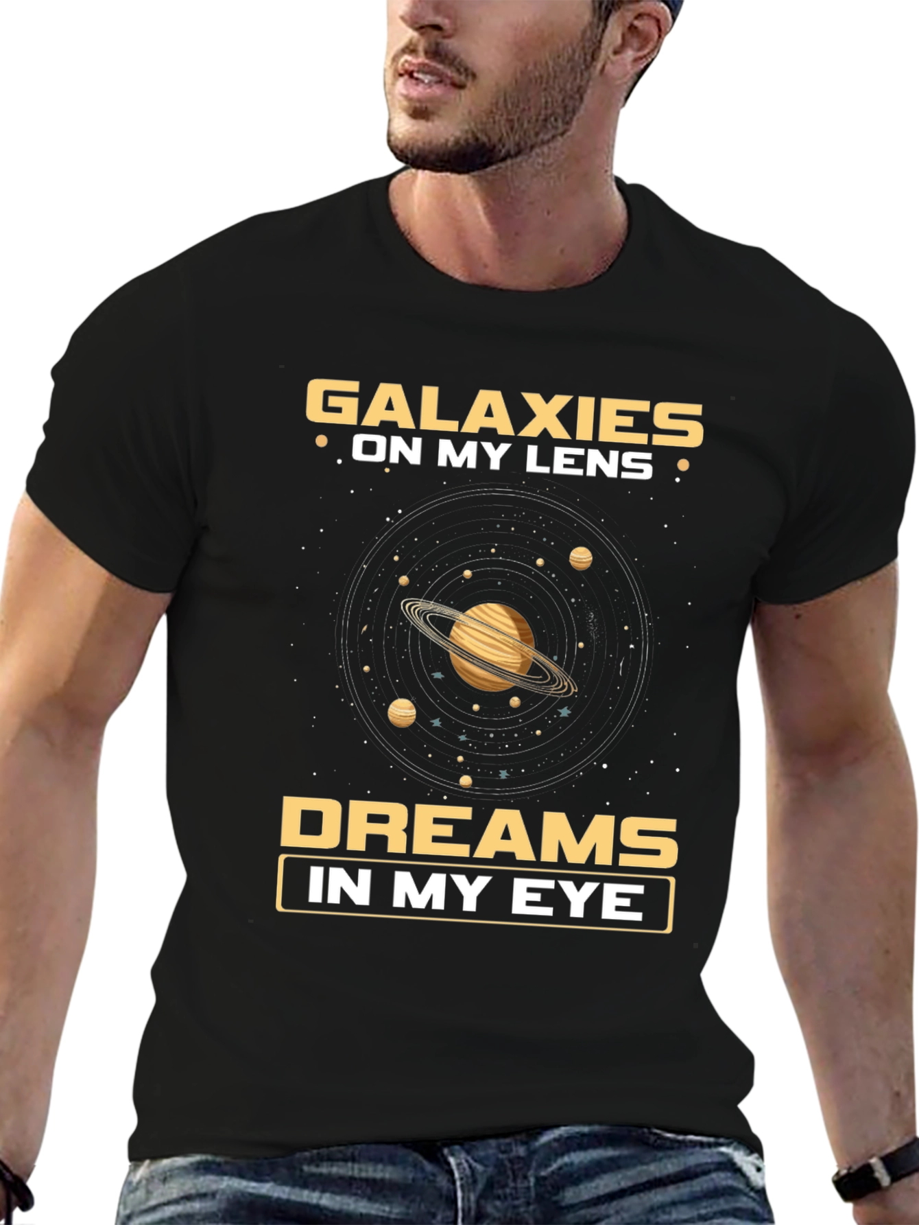 Galaxies on My Lens Graphic T-Shirt