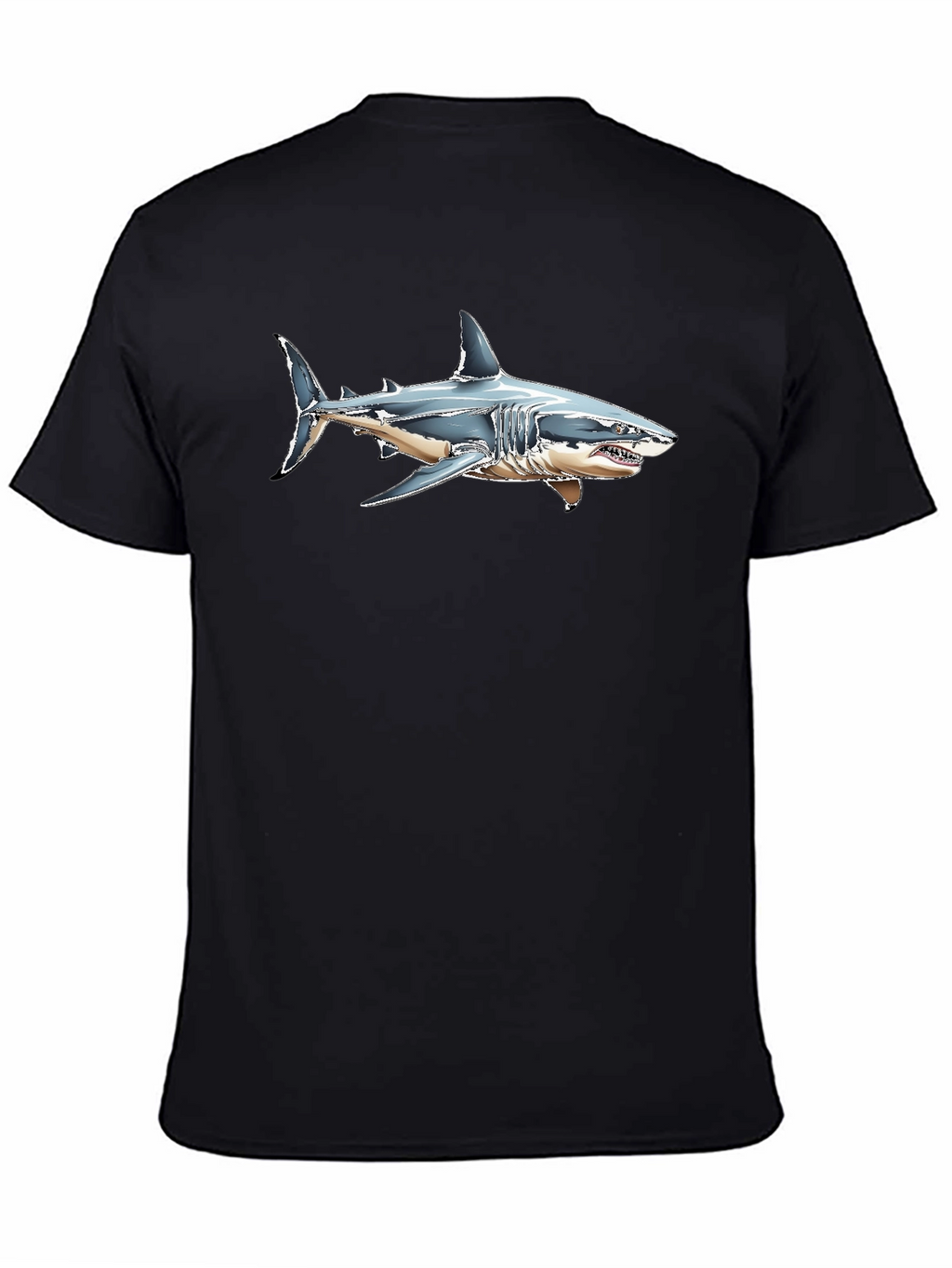 Shark Graphic T-Shirt - Mens Black Tee