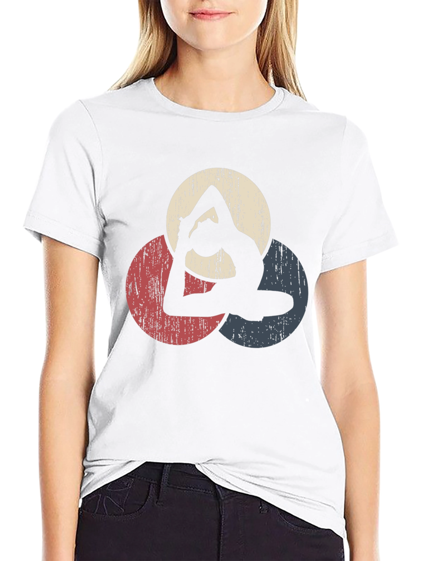Yoga Pose T-Shirt - Black Graphic Tee