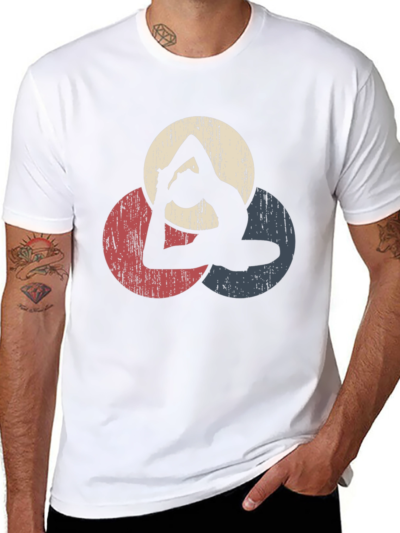 Yoga Pose T-Shirt - Black Graphic Tee