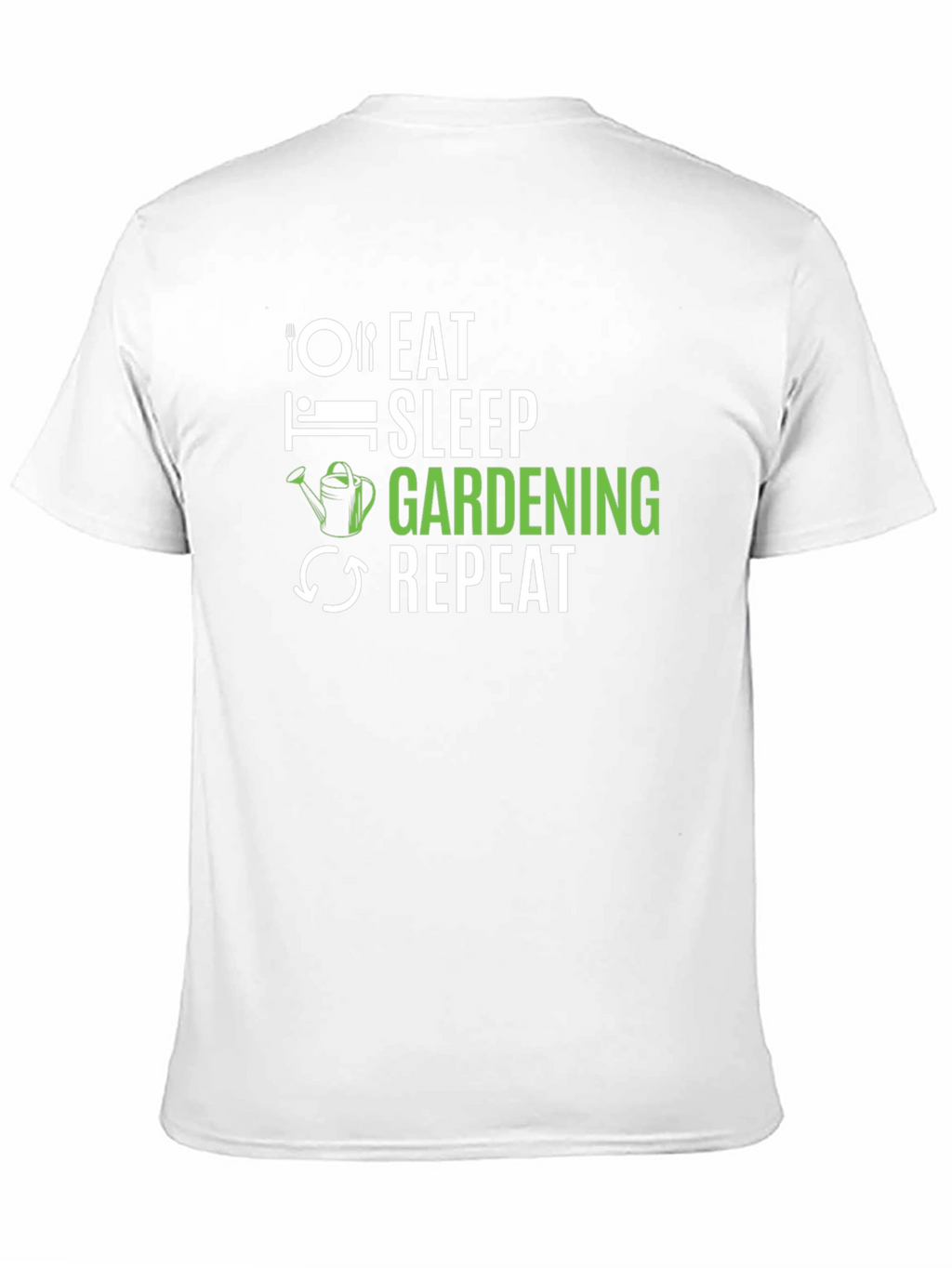 Eat Sleep Gardening Repeat Black T-Shirt