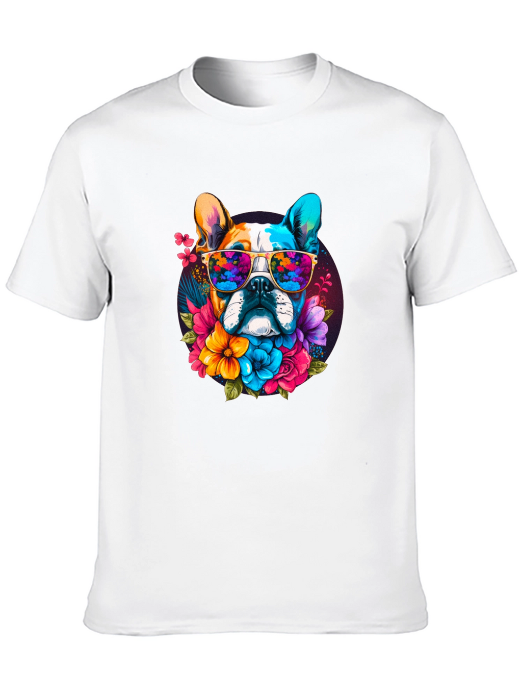 Cool Dog with Sunglasses Graphic Tee