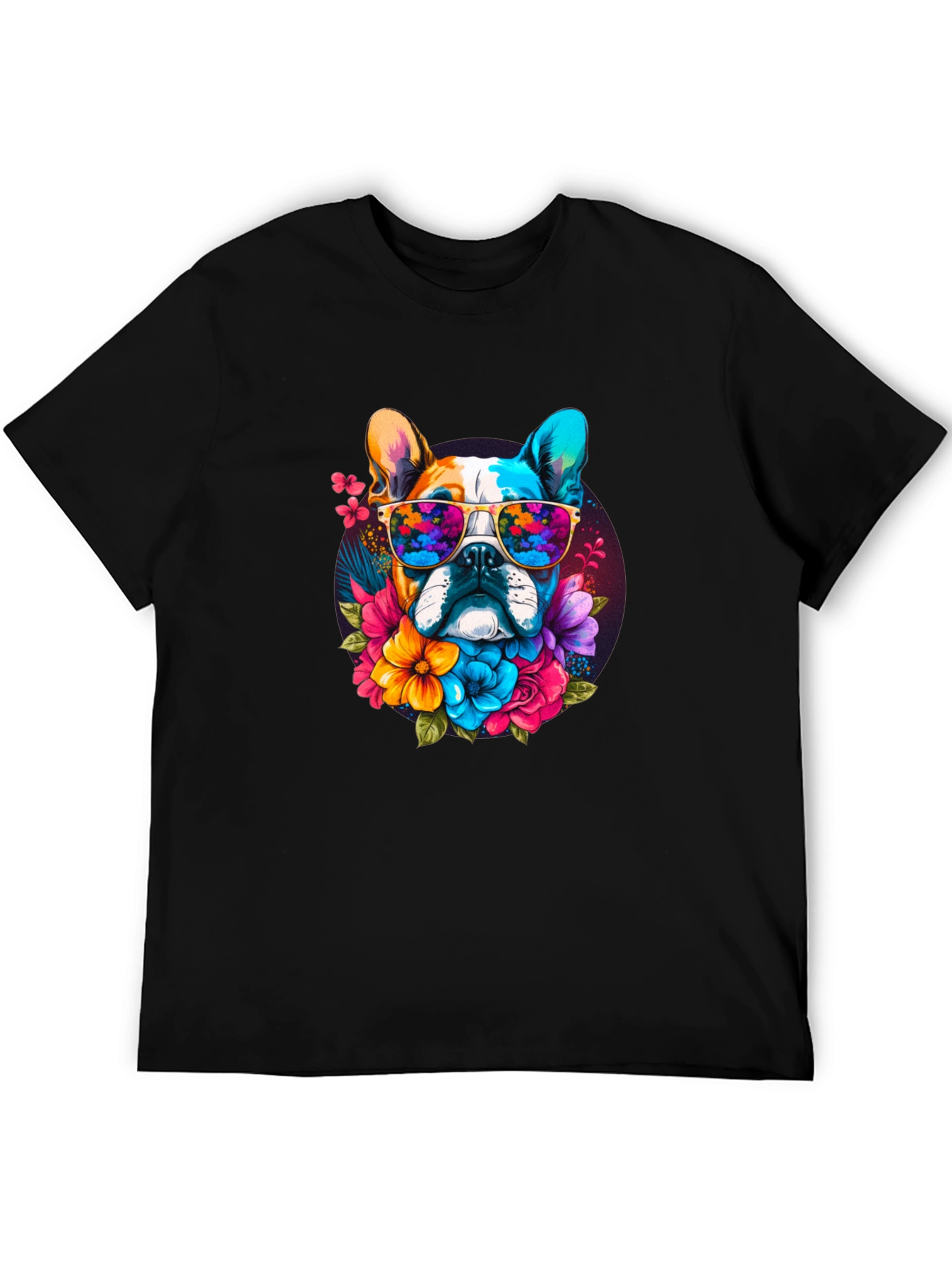 Cool Dog with Sunglasses Graphic Tee