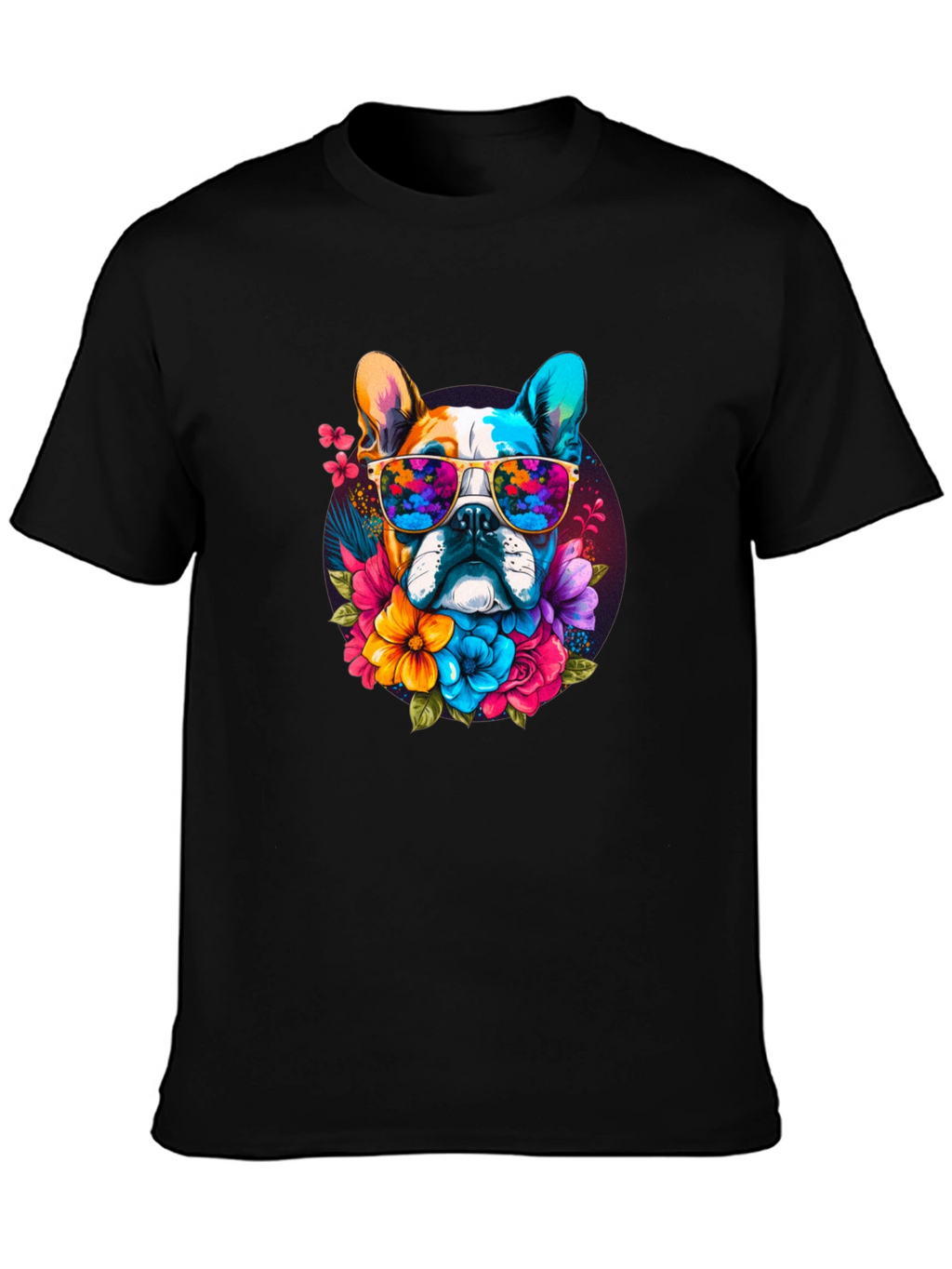 Cool Dog with Sunglasses Graphic Tee