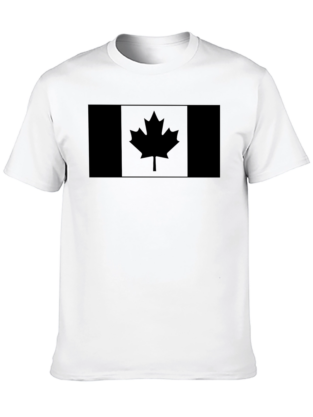 Canada Flag Black T-Shirt