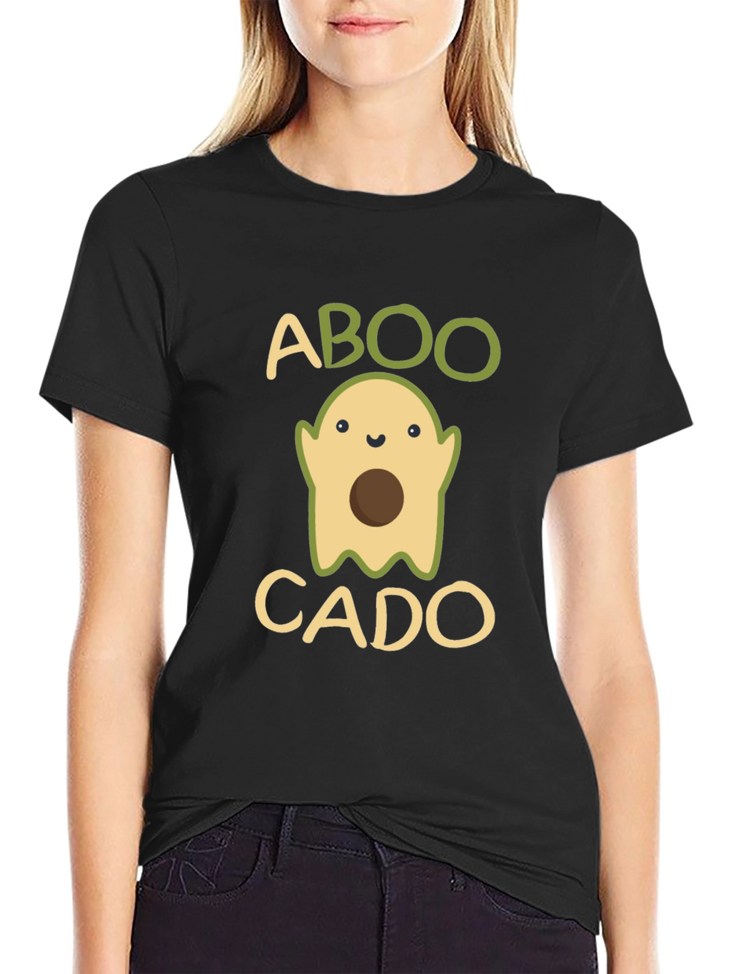 ABOOCADO T-Shirt - Funny Halloween Avocado Ghost Tee