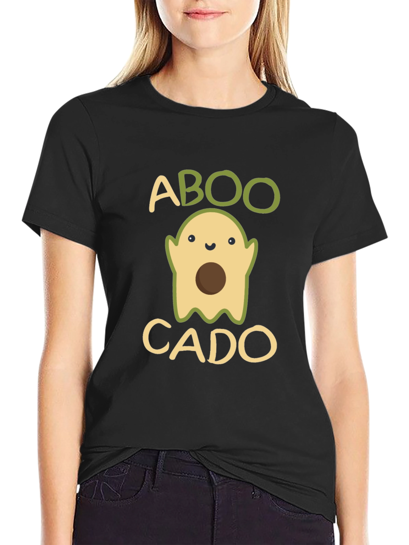 ABOOCADO T-Shirt - Funny Halloween Avocado Ghost Tee