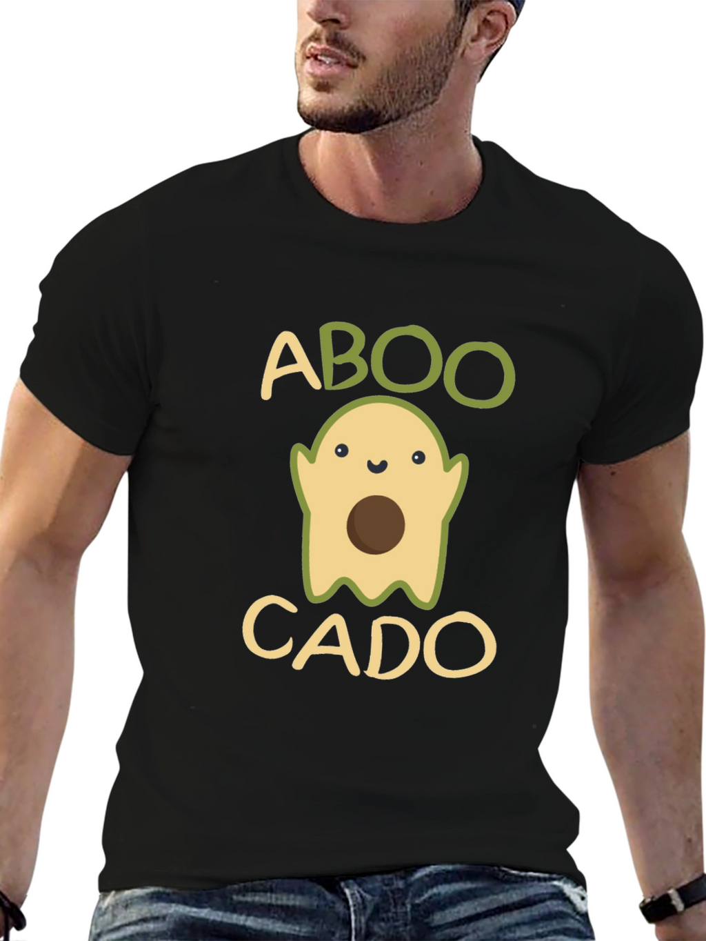 ABOOCADO T-Shirt - Funny Halloween Avocado Ghost Tee