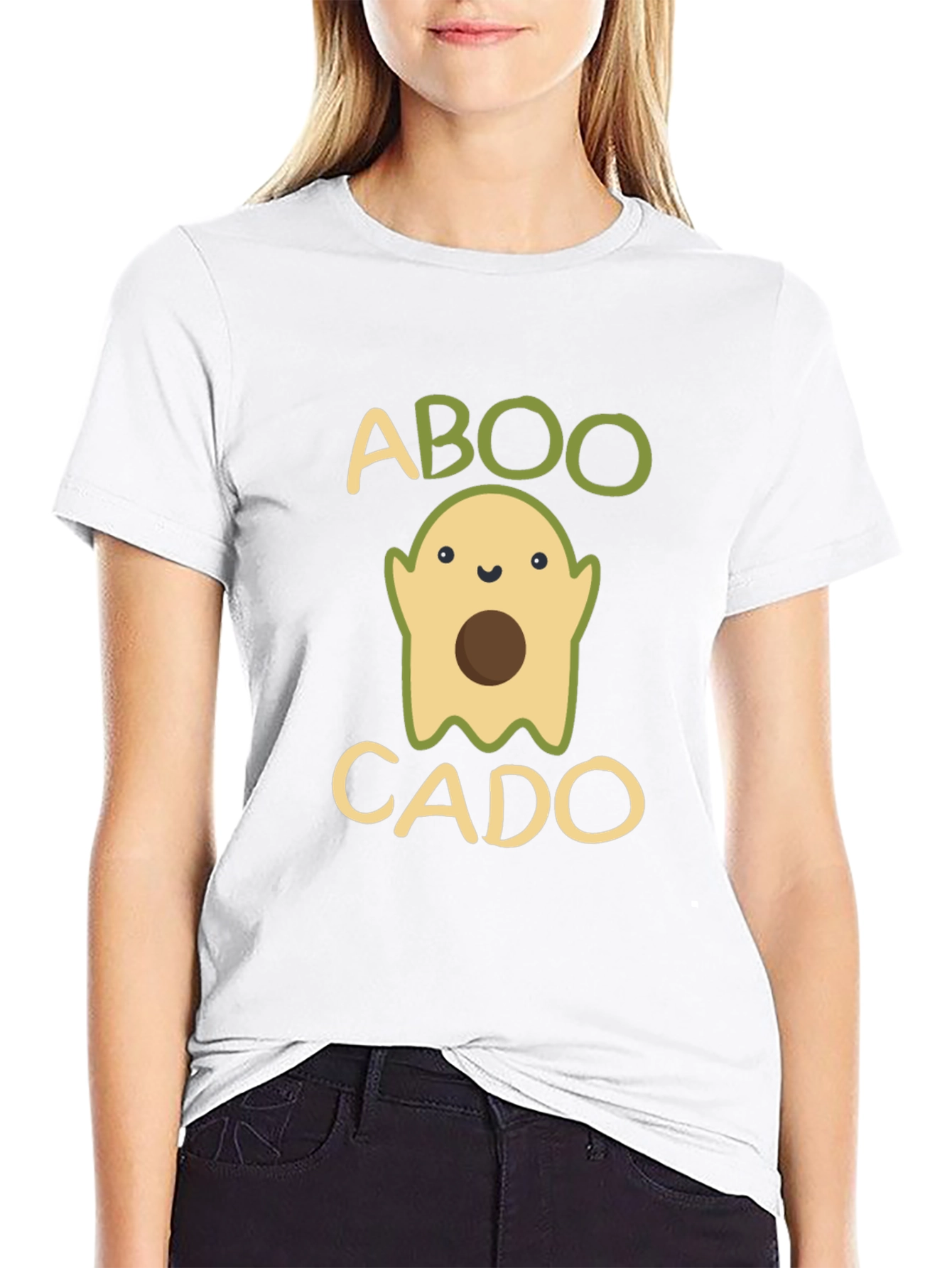 ABOOCADO T-Shirt - Funny Halloween Avocado Ghost Tee
