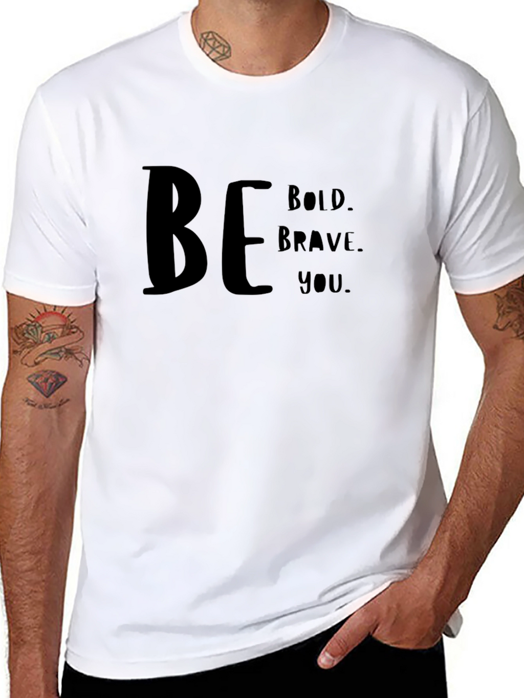 Be Bold Graphic Tee - Inspiring Message