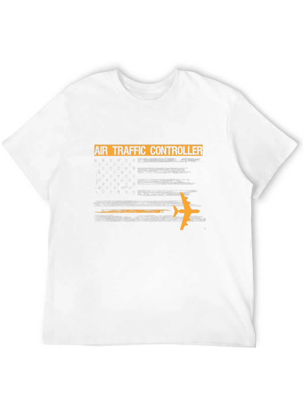 Air Traffic Controller American Flag Graphic T-Shirt
