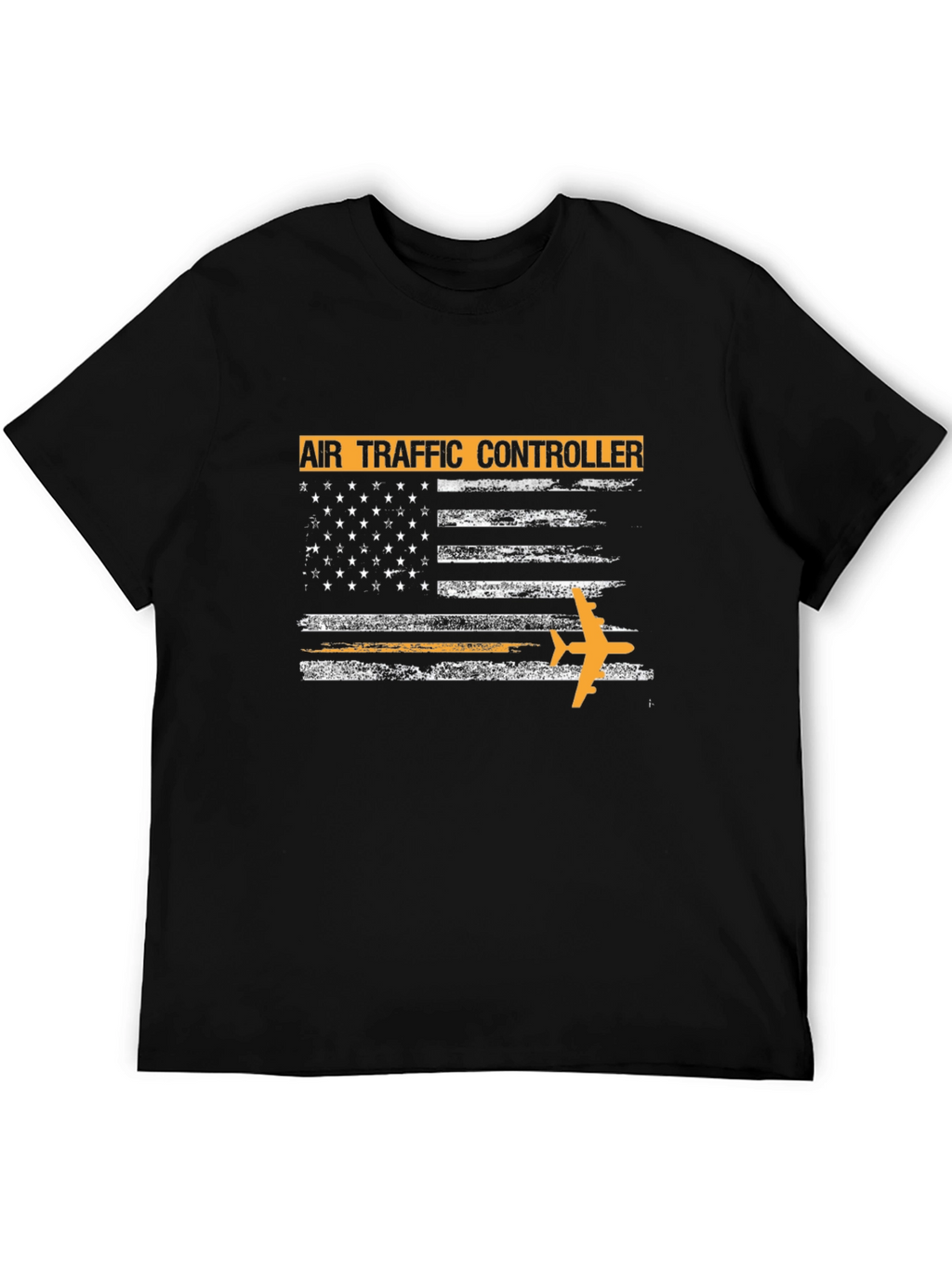 Air Traffic Controller American Flag Graphic T-Shirt