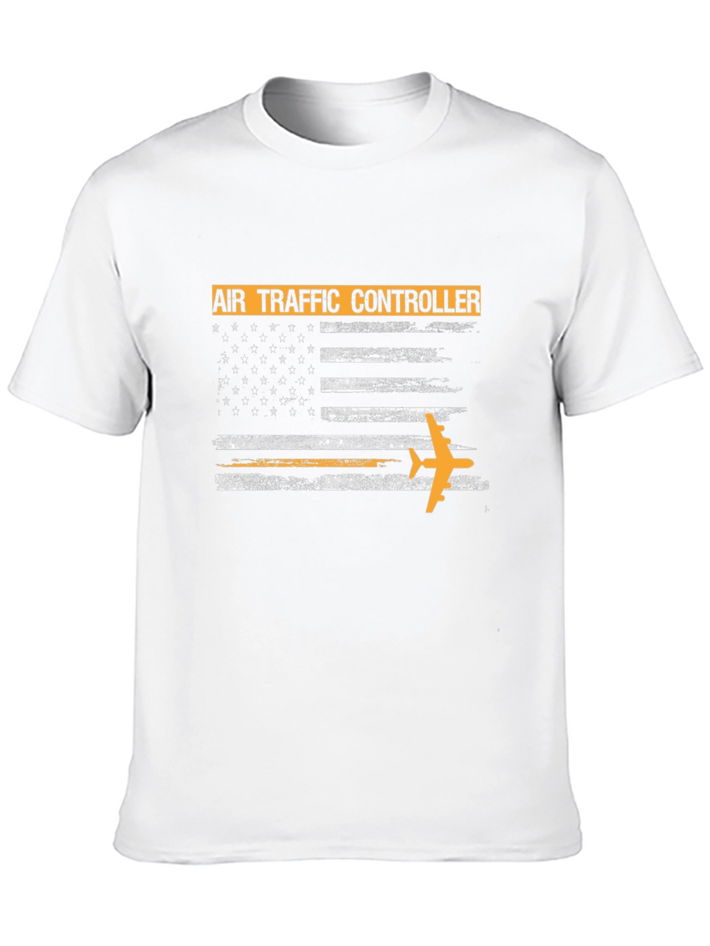 Air Traffic Controller American Flag Graphic T-Shirt