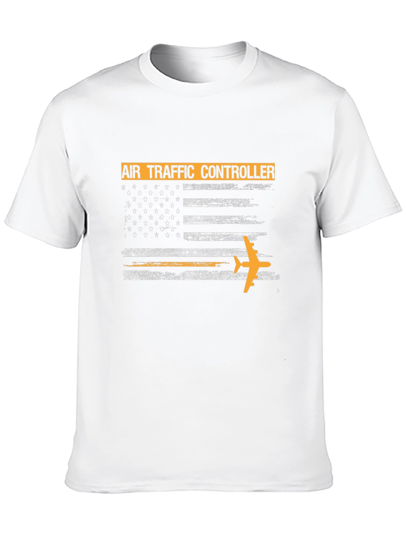 Air Traffic Controller American Flag Graphic T-Shirt