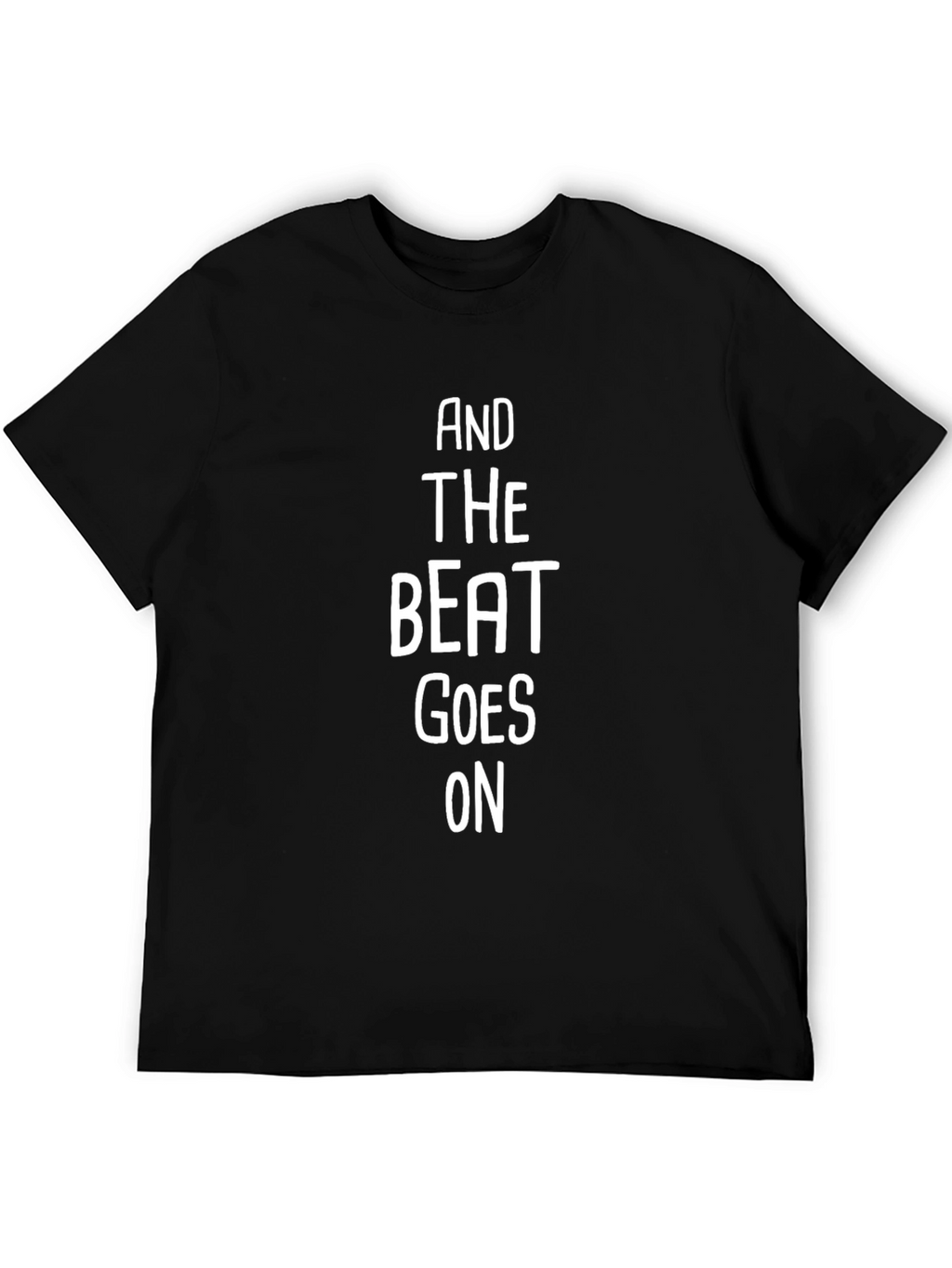 And The Beat Goes On Graphic Tee - Black