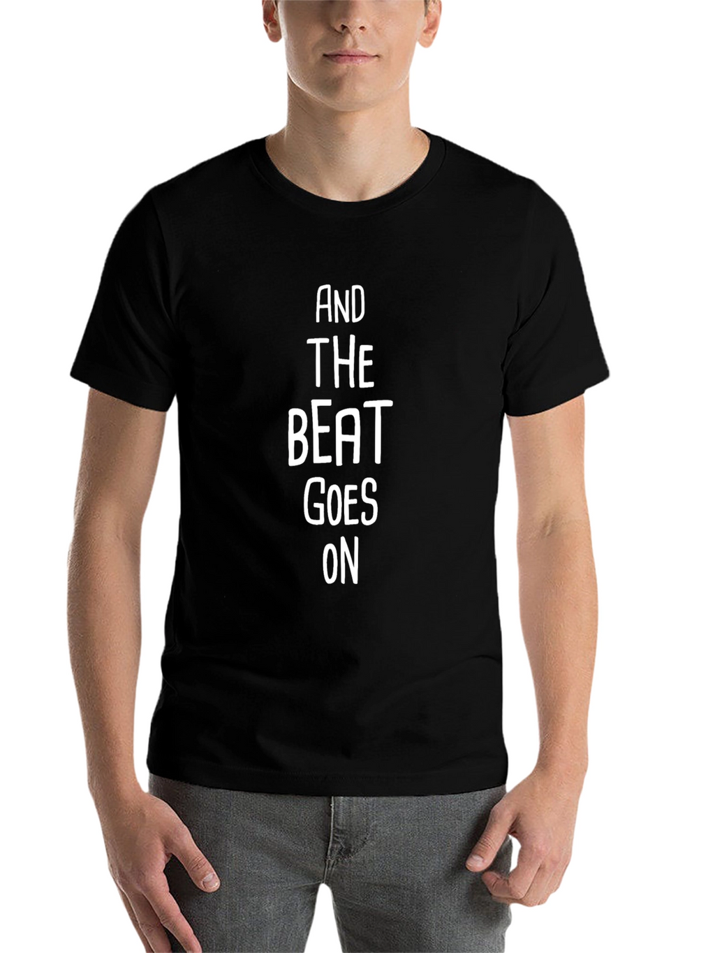 And The Beat Goes On Graphic Tee - Black