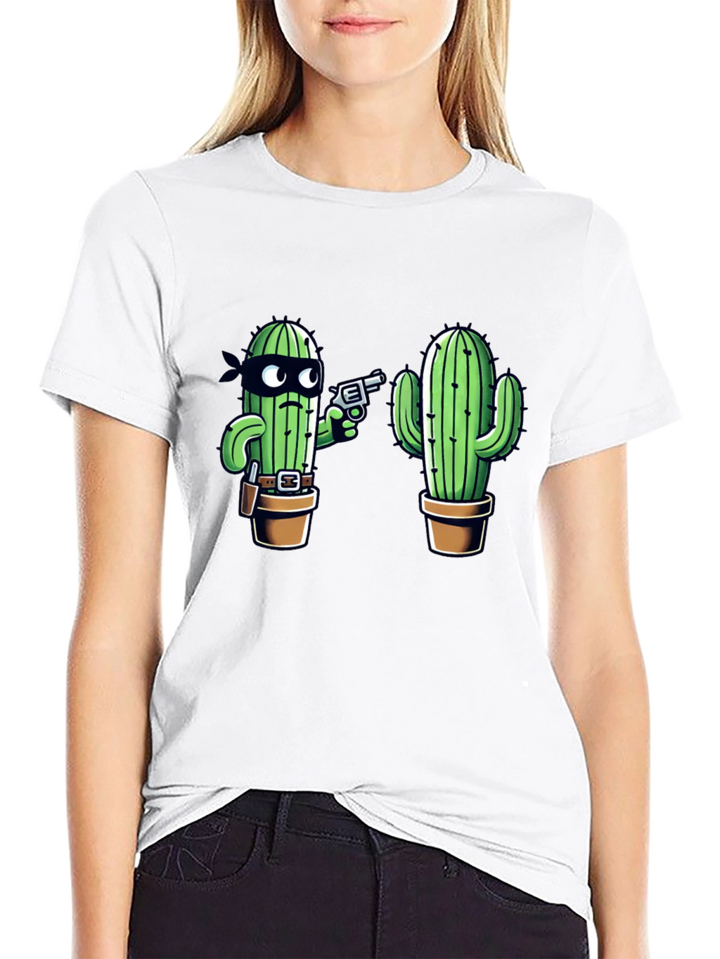 Cactus Bandit Graphic T-Shirt - Western Humor